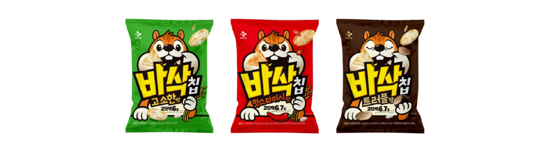 CJ제일제당 바삭칩 스낵 제품 3종 고소한 맛·핫스파이시 맛·트러플 향 바삭칩 제품 3종 패키지
