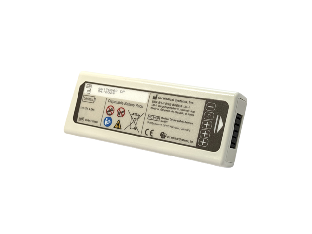 iPAD CU-SP1용 일회용 배터리 팩 CU Medical Systems 표기가 있는 iPAD CU-SP1 일회용 배터리 팩