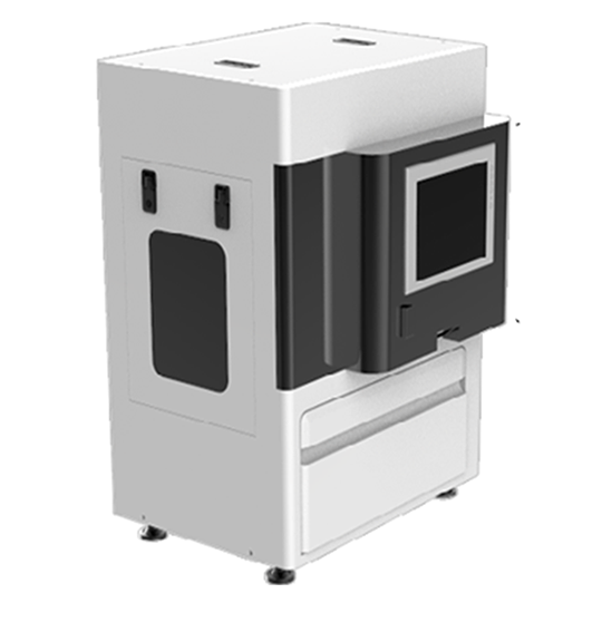 Smart Biopsy™ Cell Isolator 흰색과 검은색 외관, 전면 터치스크린이 있는 Smart Biopsy Cell Isolator 장비