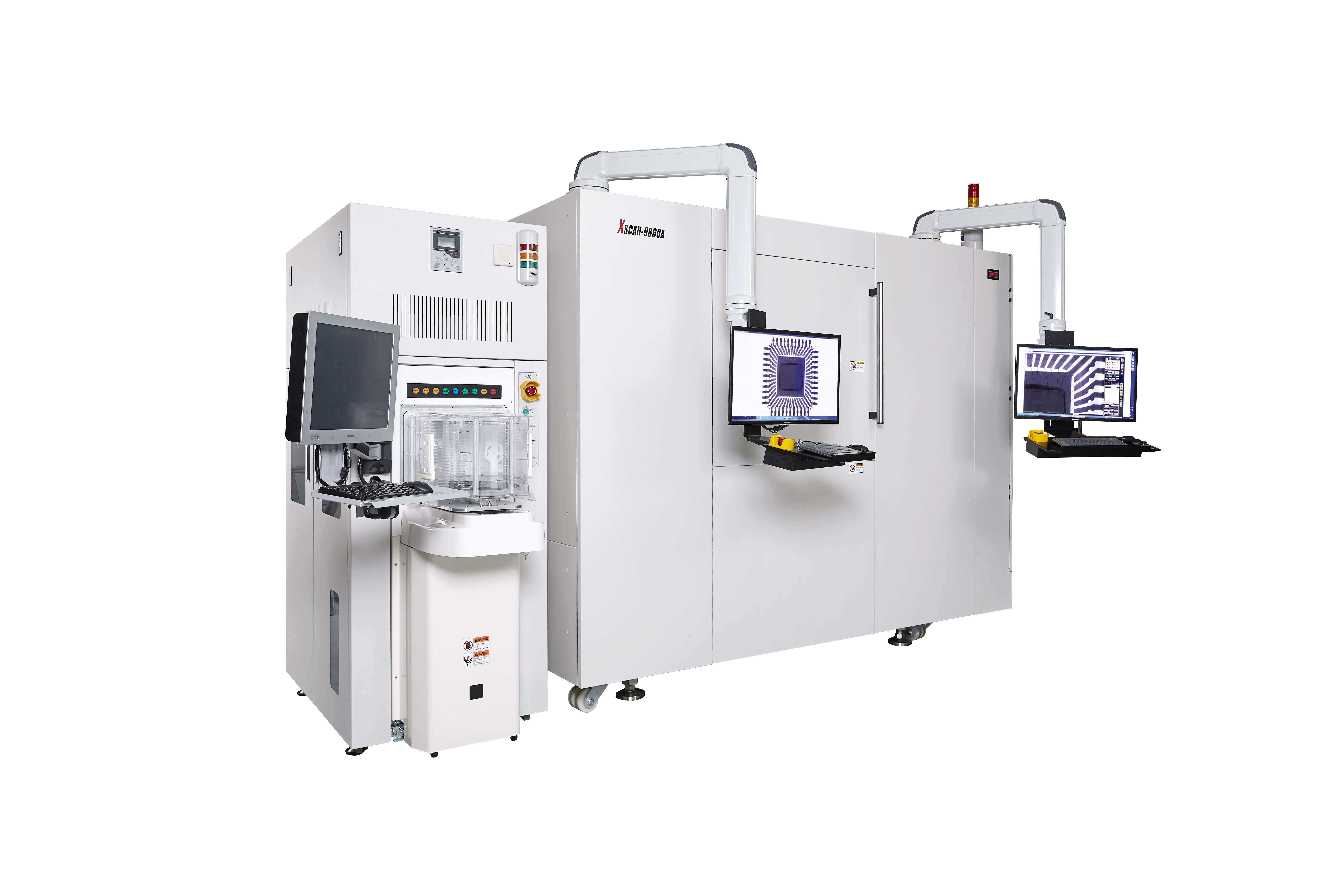XSCAN-9860A 소형 제품용 X-ray 검사 장비 자비스 XSCAN-9860A 검사 장비와 두 개의 X-ray 판독 모니터