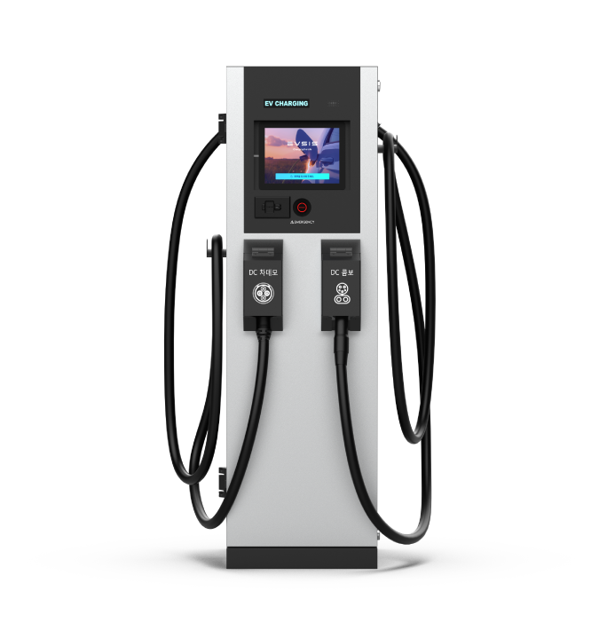 EVSIS 50kW 급속 충전기 DC 차데모와 DC 콤보 충전 케이블이 장착된 EV 충전기